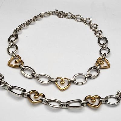 Brighton Fresco Hearts Necklace & Bracelet Set