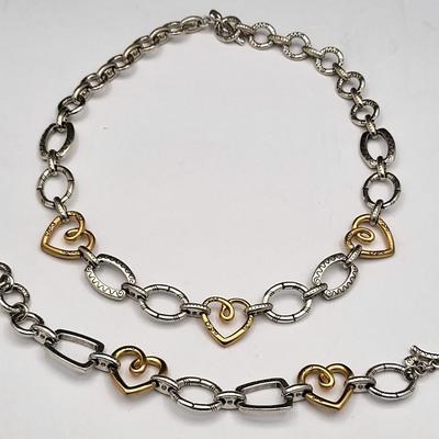 Brighton Fresco Hearts Necklace & Bracelet Set