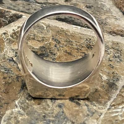 Men's Vintage Mexico Multi-Stone Inlay Ring 15.3gr