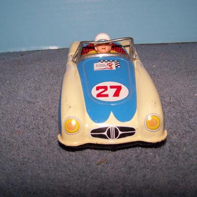 LOT 181 TIN LITHO KING COBRA RACE CAR FRICTION YONEZAWA JAPAN
