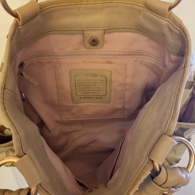 Coach Parker Tan Signaure Shoulder Bag