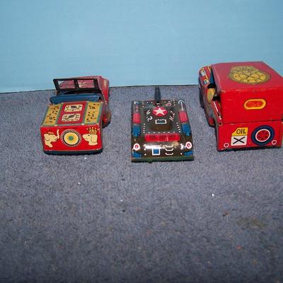 LOT 183 GREAT TIN LITHO VEHICLES FRICTION JAPAN