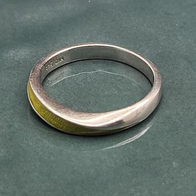Vintage Sterling & Enameled Stacking Rings 13.8gr