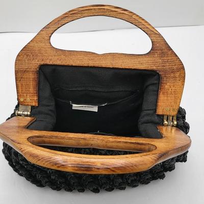 Wood Frame Vintage Bag Duo