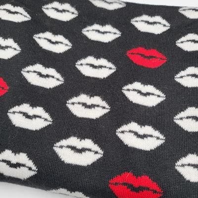 Karl Lagerfeld 'Kisses' Reversible Winter Scarf