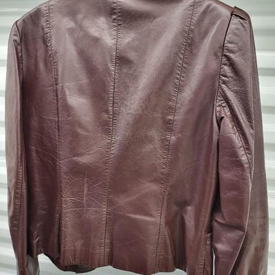 Vintage Women's Winlit Leather Jacket Size 13-14