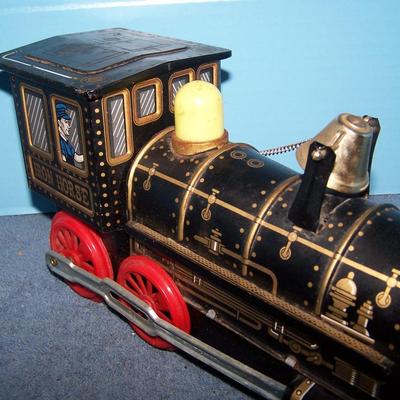 LOT 186 TIN LITHO BATTERY OPERATED IRON HORSE LOCOMOTIVE SKK JAPAN
