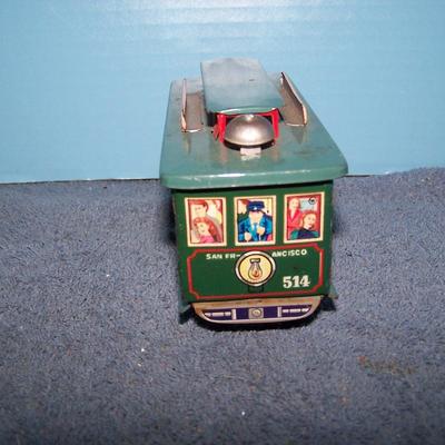LOT 193 TIN LITHO POWELL & MASON STREET CARS/TROLLEYS JAPAN