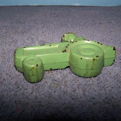 LOT 199 2 SMALL PLASTIC & 1 HARD RUBBER TRACTORS
