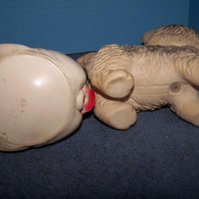 LOT 210 MCM RUBBER SQUEAKY TOYS SUN RUBBER 2 EDWARD MOBLEY