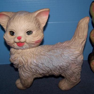 LOT 211 WONDERFUL SQUEAKY TOY & BANK PLAY PALS MOBLEY !!!SO CUTE!!!