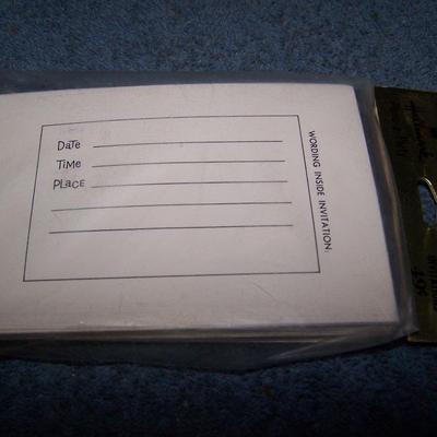 LOT 217 VINTAGE HALLMARK PLACECARDS/TALLYS/INVITATIONS/NAPKINS