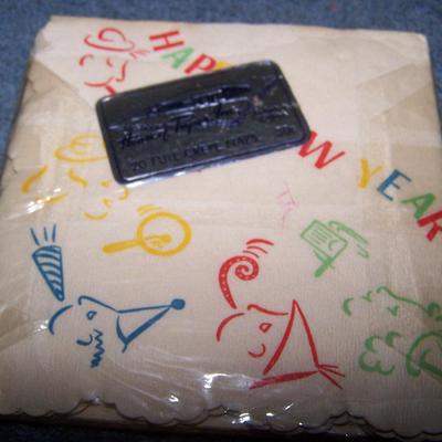 LOT 218 VINTAGE HOUSE OF PAPER HAPPY NEW YEAR NAPKINS