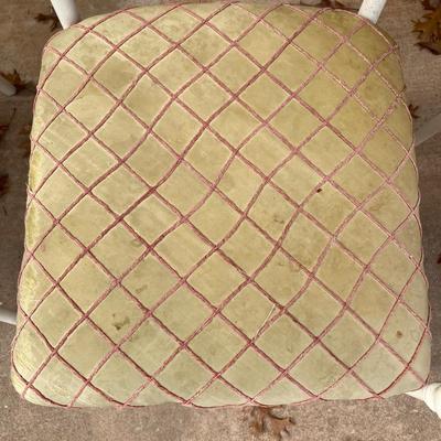 Four iron chairs- white