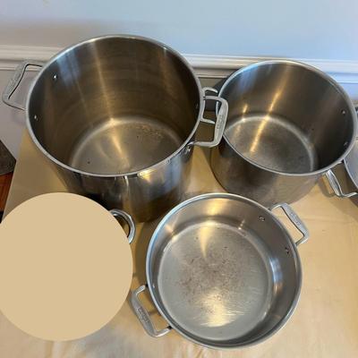 High End All Clad Cookware Set - Pots, Pans, Skillets, Wok, Crock Pot