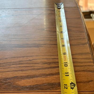 Round Solid Wood Kitchen Table w. 3 Chairs & Two 12" Extenders
