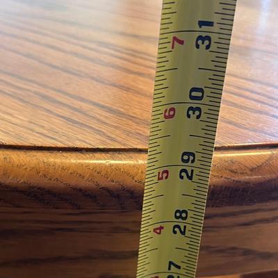 Round Solid Wood Kitchen Table w. 3 Chairs & Two 12" Extenders