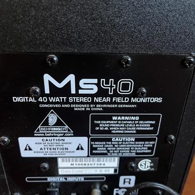 Behringer MS40 Speakers (B1-MG)