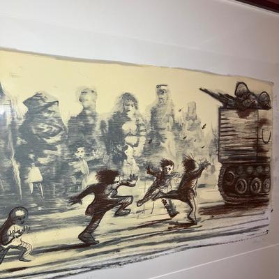 Peter Howson “Bon Bon Alley” Limited Edition Signed Print (B2-RG)