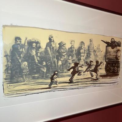 Peter Howson “Bon Bon Alley” Limited Edition Signed Print (B2-RG)