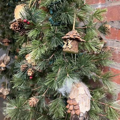 Pair of Lighted Christmas Trees (BS1-MG)