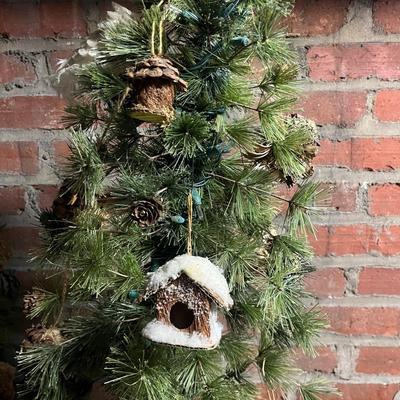 Pair of Lighted Christmas Trees (BS1-MG)