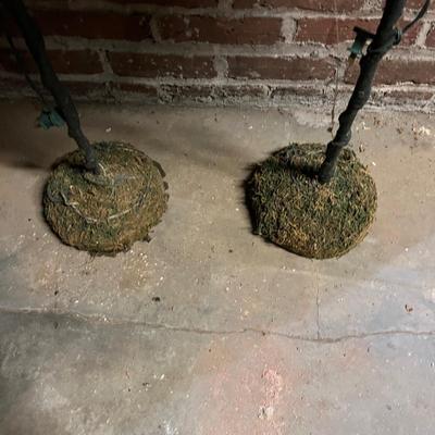 Pair of Lighted Christmas Trees (BS1-MG)
