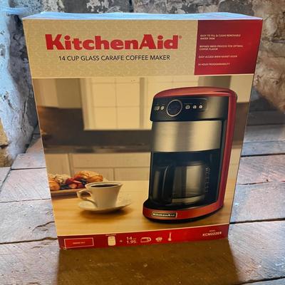 NIB Kitchen Aid 14 Cup Glass Carafe Coffee Maker (BS2-MG)