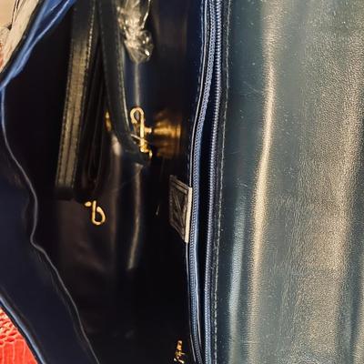 Snakeskin Purses - Like New - Blue and Red