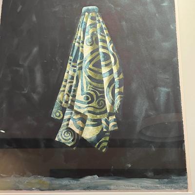 James Hansen “Closed Umbrella” Signed Gouache on Paper (E-RG)