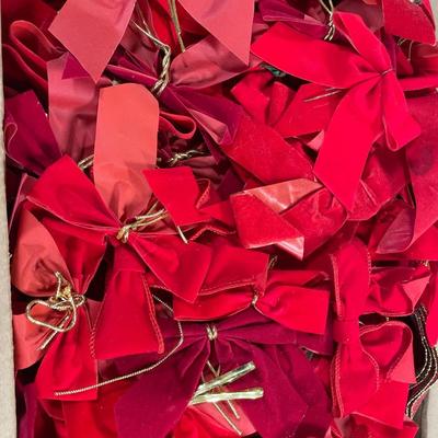 Box full of red bows
