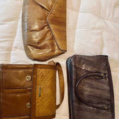 Purse Lot - Snake, Eel, Ostrich