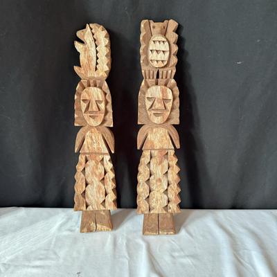 Two Wooden Tarahuma Dolls (UO-ML)