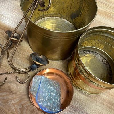 Brass & copper planters