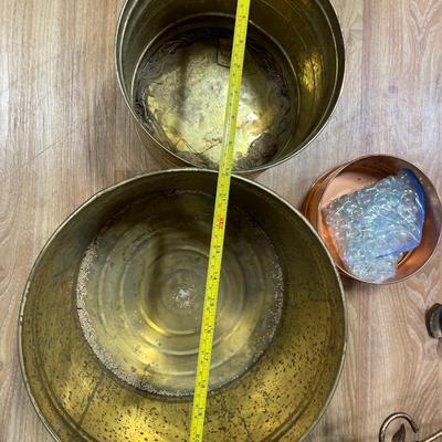 Brass & copper planters