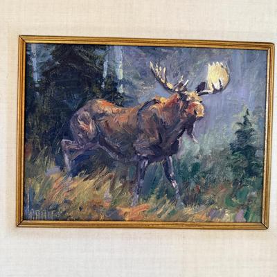 Moose Painting by Cable (B3-MK
