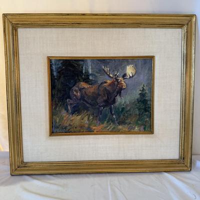 Moose Painting by Cable (B3-MK