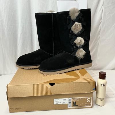 Lot A 110 NIB Koolaburra by UGG Victoria Tall - Black Size 9