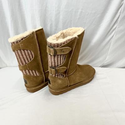 Lot A 116 New-No Box BEARPAW Boshie - Chestnut Size 9