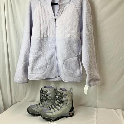 Lot C 122 Swiss Gear Winter Boots (size 8) & Tek Gear Fleece Jacket (size XXL)