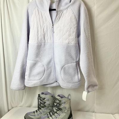 Lot C 122 Swiss Gear Winter Boots (size 8) & Tek Gear Fleece Jacket (size XXL)
