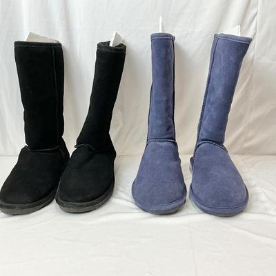 Lot A 123 Two Pair of BEARPAW Elle Tall Boots (gently worn) Size 8