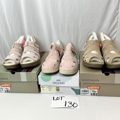 Lot B 130 Three NIB, Two Pair of Skechers (size 8.5) & One Pair of Earth Origins (size 9)