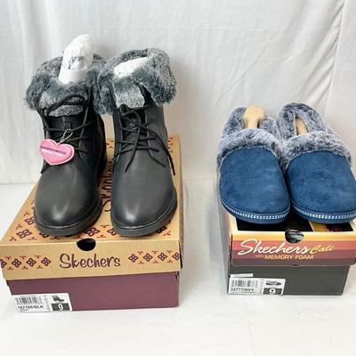 Lot B 132 Two Pair of Skechers NIB Size 9