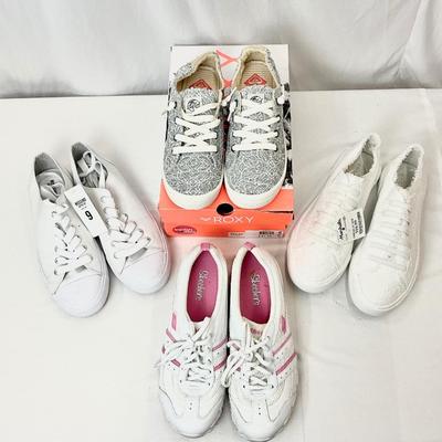 Lot C 133 Three NEW, Roxy Surf, Rocket Dog, Mossimo, & One Skechers