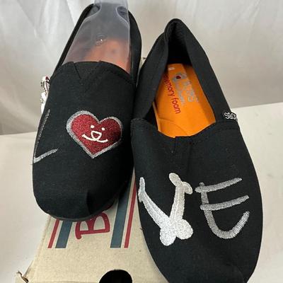Lot B 138. Three NIB Bob’s from Skechers Size 8.5 & One Bob’s from Skechers gently worn Size 8.5