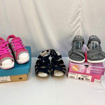 Lot B 141 Lot of Three New Shoes, Skechers & Fashion