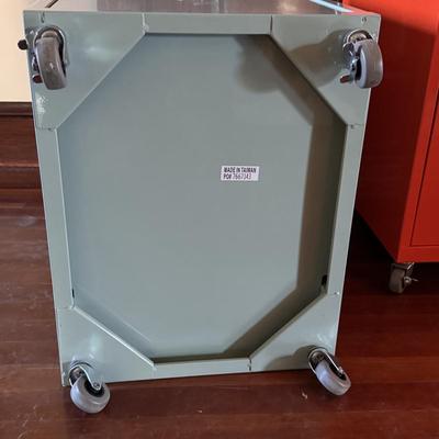 Three Multi-Colored File Cabinets (UO-DZ)
