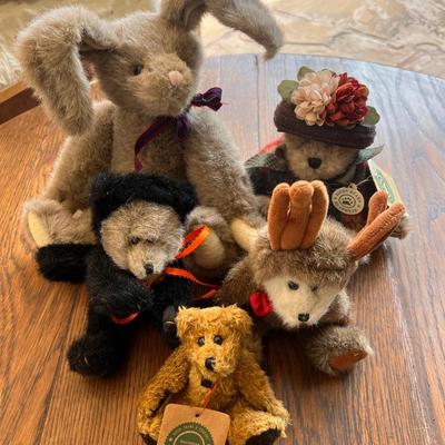 Lot of 5 Vintage Boyds Jointed Stuffed Animals