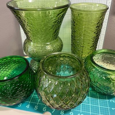 More green vases from Cody, Indiana and Cleveland